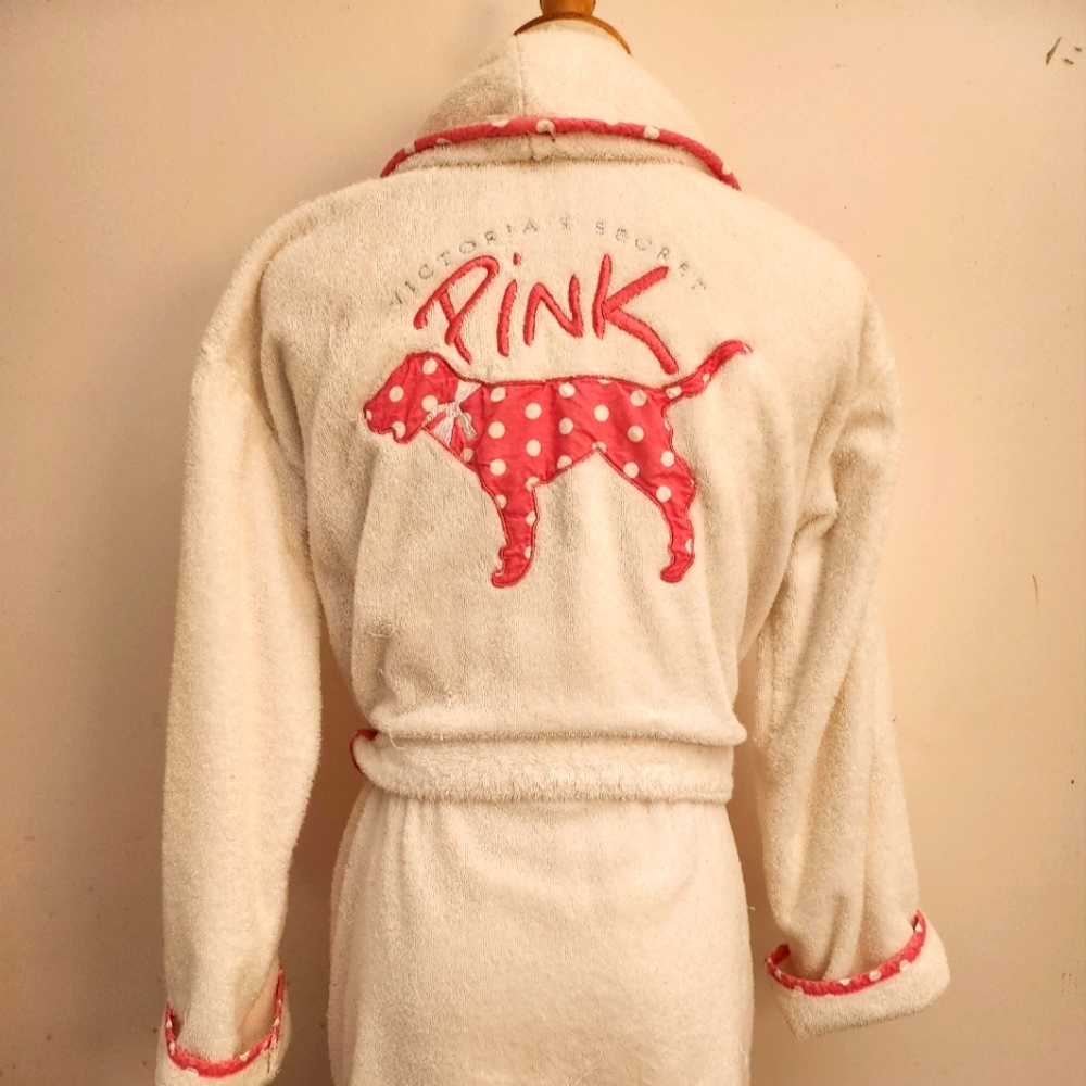 PINK Victoria Secret Terry Cloth White